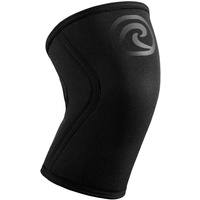 Rehband Rx Kniebandage - 1 Stück 5mm-Bandage zur Unterstützung der Knie - Stabilisiert Gelenk & Muskulatur - Ideal für Sport, Kraftsport, Training, Farbe:Carbon/Schwarz, Größe:XS