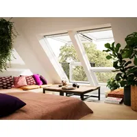 VELUX Dachbalkon in Holz GDL  SK19 3166 klar lack EN. PLUS  Kupfer  114x252 Uw-Wert: 1,0