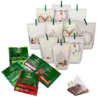 EILLES TEE Adventskalender "Vintage" mit 24 Tea Diamonds zum Selbstbasteln