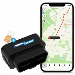 YUKAtrack OBD2 GPS Tracker, Universal, Schwarz