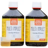 2er Set Multi Impuls 0,5 L - Bio-Fermentgetränk | Probiotika | EM-Tonicum laktosefrei, glutenfrei