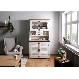 MASSIVMOEBEL24.DE Buffet Mango 106 x 60 x 196 cm Weiß