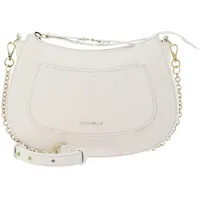 Coccinelle C-Easy Mini Umhängetasche Leder Beige/Weiß