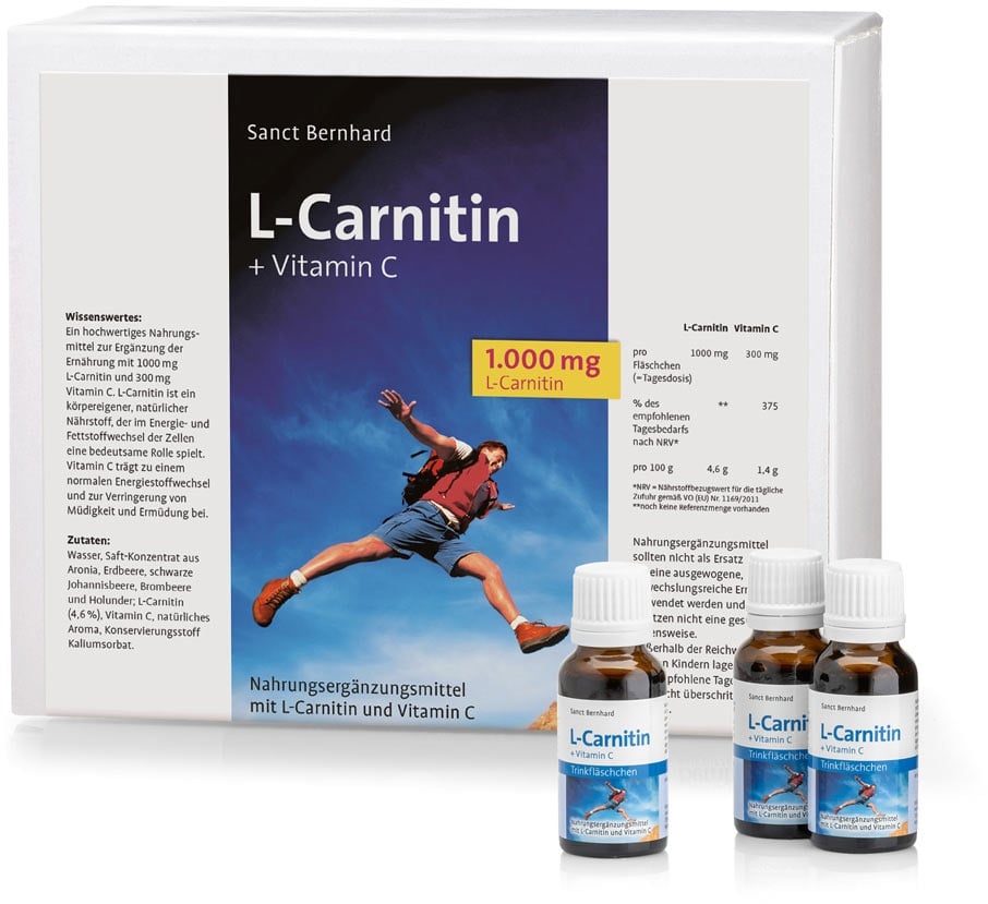 L-carnitina 1000 mg + vitamina C fiale da bere - 600 ml