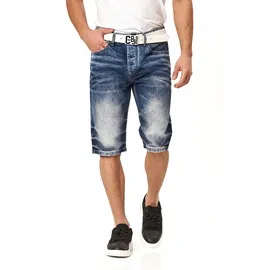 Cipo & Baxx CIPO & BAXX, Herren, Gr. 29, N-Gr, blau, Denim/Jeans, Obermaterial: 100% Baumwolle, regular fit knielang, Jeans, Baumwolle, regular fit