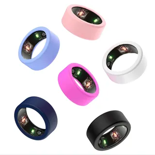 FloralGrace 6Pcs Smart Ring Protector Anti-Scratch Silicone Ring Cover Kompatibel Mit Oura Ring Gen 3/Ultrahuman Ring Air/Galaxy Ring Für 6-13 Größen