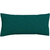 schlafgut Kissenbezug Woven Fade 40 x 80 cm Petrol