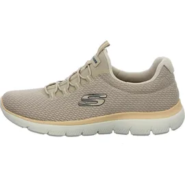 SKECHERS Summits Damen Slip-On Sneaker Beige/Taupe 42