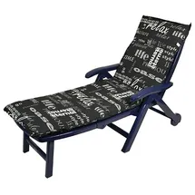 Spetebo Liegenauflage 190 x 60 cm schwarz 1 St.