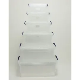 CENTI Warenhandels GmbH Box SOFIA 42 x 28 x 18 cm 1-tlg. transparent schwarz