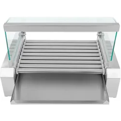 Royal Catering Hot Dog Grill - 9 Rollen - Edelstahl