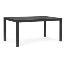 BIZZOTTO Hilde Gartentisch 160-240 x 90 x 75 cm Anthrazit