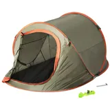 JEMIDI Wurfzelt Pop Up Wurfzelt 2 Personen - Camping & Trekkingzelt - leicht, (1 tlg) grün 120,00 cm x 220,00 cm x 95,00 cm