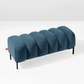 konsimo® Sitzhocker, Rosa, Holz, Textil, Rechteckig, 120x50x50 cm, Hergestellt in Europa, FSC 100%, Wohnzimmer, Hocker, Sitzhocker