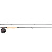 Greys Fliegenruten- & Rollen-Set | Fin Euro Nymph 4-Teilig Rute Mit Fin Rolle | Large Arbor Fliegenrolle | Leicht Ausgewogene Aktion | Mit Ruten- & Rollen-Tube | 11ft | 3w