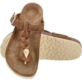 Birkenstock Gizeh Braided Nubukleder geölt cognac 37