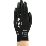 Ansell Handschuhe HyFlex® 48-101 Gr.7 schwarz EN 388 PSA II Nyl.m.PU ANSELL
