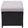 MCW Hocker Poly-Rattan 40 x 35 x 40 cm Schwarz