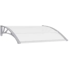 vidaXL Türvordach 120 x 100 cm grau