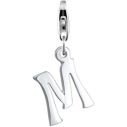 Nenalina Buchstabe "M" Anhänger Initialen Trend 925 Silber silberfarben Damen 
