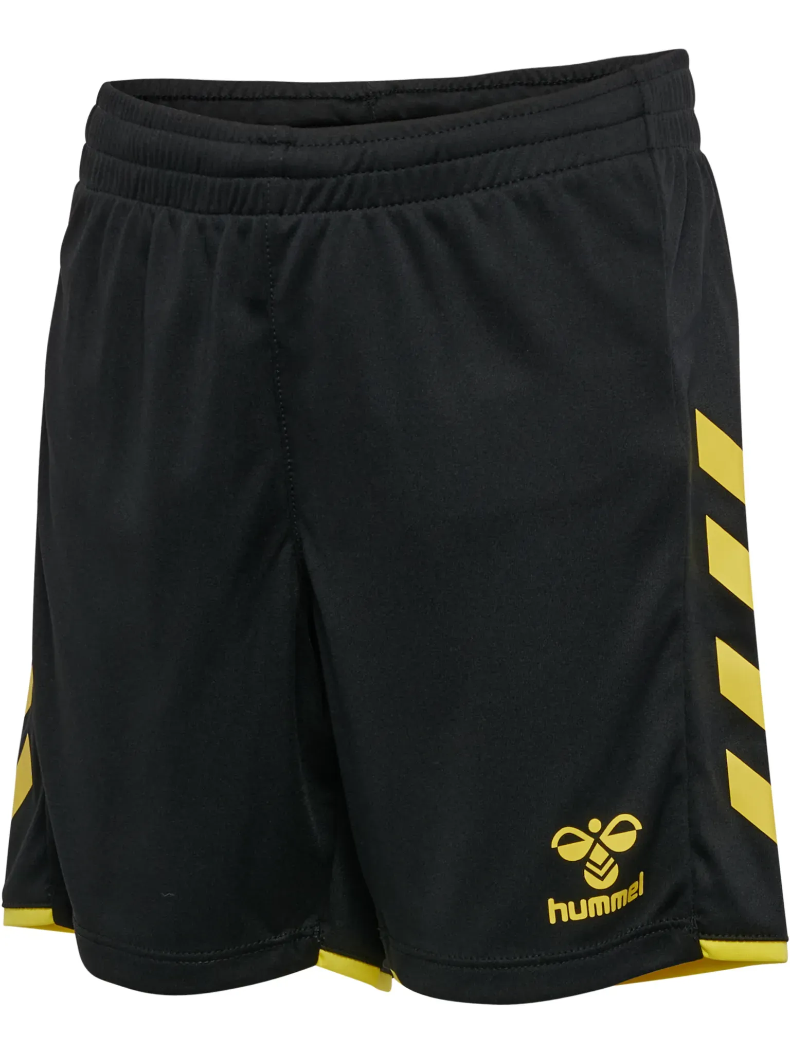 HUMMEL hmlCORE 2.0 SHORTS KIDS BLACK/BLAZING YELLOW 140