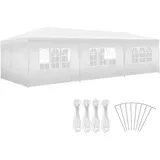Tectake tectake® Pavillon, 9 x 3 m, im Stecksystem, mit UV-Schutz, wasserdicht