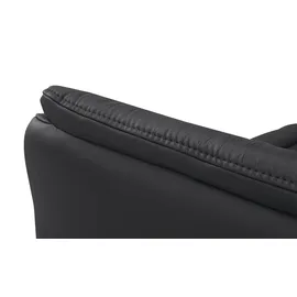Hukla Relaxsessel Pascal Leder 83 x 105 x 90 cm Schwarz drehbar