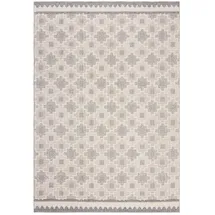 KADIMA DESIGN Teppich mit Geometrischem Mosaik-Muster Grau-Beige | 155x230cm