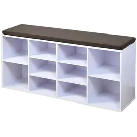 Hti-Living Schuhbank 10 Fächer 1-tlg. weiß