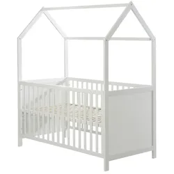 roba Babybett, (BxL): 75 cm x 143,5 cm, Holz, weiß - weiss