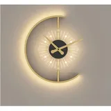 Tonchean - LED-Wanduhr, 3-stufig dimmbare digitale Wanduhr, Wecker mit großen Zahlen für Schlafzimmer, Büro, Wecker, Wanduhr zum Aufhängen (Farbe: