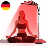 Rotlichtlampe Stehlampe, Infrarotlampe Mit 660Nm&850Nm&940Nm, 3 Modi & 5 Helligk