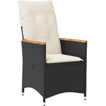 vidaXL Gartensessel 59 x 59 x 161 cm schwarz 1 St.