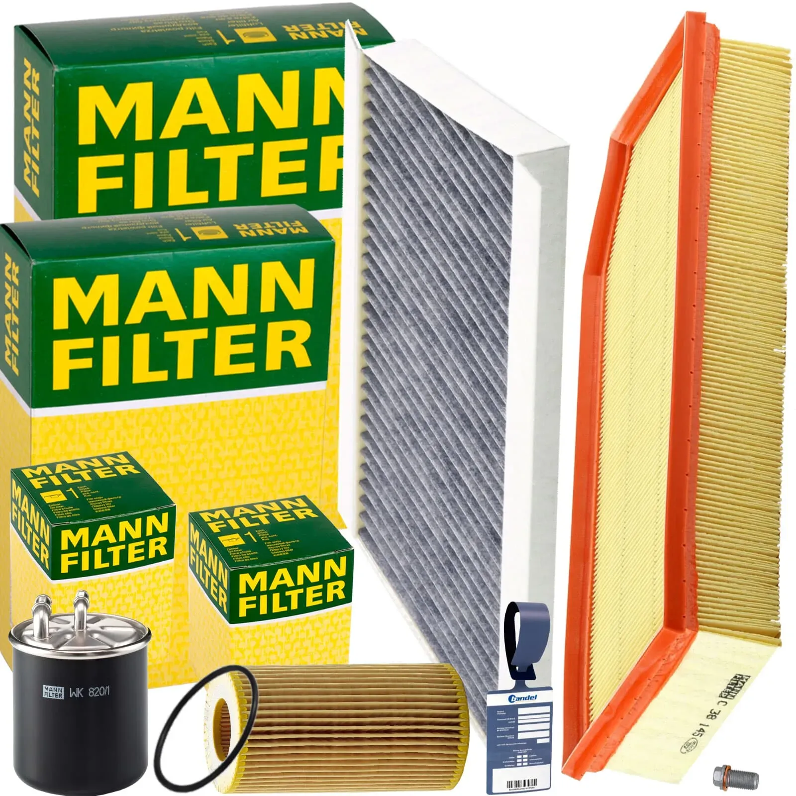 Mann Filter Inspektionspaket Passend Für Mercedes Cklasse W/s 203 Cl203 Cdi: Kraftstofffilter Mercedes-benz: 6460920001 Mercedes-benz: 6460920301 Merc