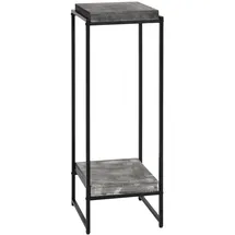 Mendler Blumentisch HWC-K71, Blumenregal Beistelltisch Pflanzregal, MVG-zertifiziert MDF Metall ~ dunkelgrau, 101cm
