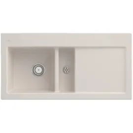 Villeroy & Boch Subway 60 links Crema + Handbetätigung + Lochbohrungen