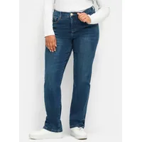 Sheego Bequeme Jeans Gerade Jeans blau 108