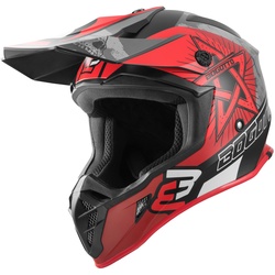 Bogotto V332 Rebelion Motorcross Helm, zwart-rood, L