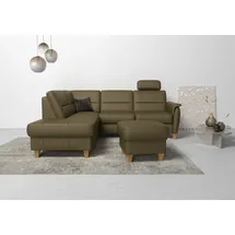Home Affaire Eckcouch Mikrofaser 2-Sitzer Grün