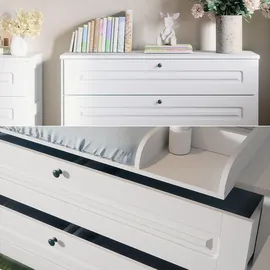 VitaliSpa Wickelkommode Ajaton Weiß, 133 x 98.4 mit 3 Schubladen