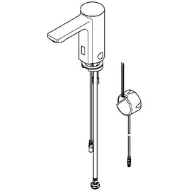 kwc aquarotter gmbh KWC AR Standventil, F5, elek., o. Mischung, 5l, UP-Netzteil 230 VAC, LABS-konform,