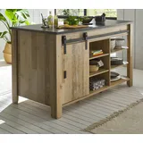 furn.design Kücheninsel Unterschrank 162 x 77 cm Beige