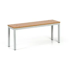 Garderobenbank, Sitz - Laminat, Länge 1000 mm, Buche