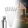 XMTECH Gartenfackel Edelstahl 115 cm 6er Set silber