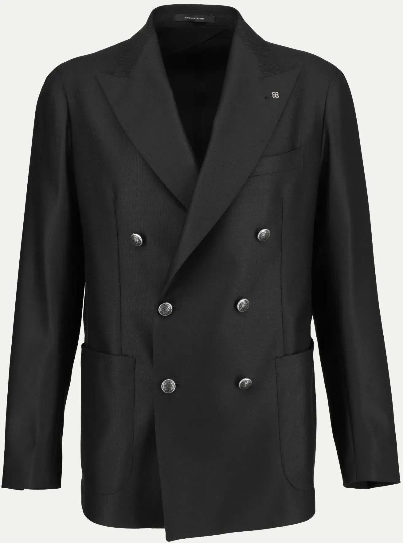 Regular-Fit Wollblazer Schwarz 48