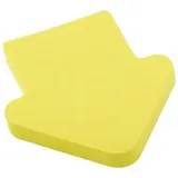 D.RECT Haftnotizen Super Sticky Arrow, gelb, 75 x 75mm, selbstklebend, 100 Blatt