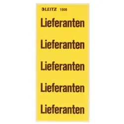 LEITZ Inhaltsschild Lieferant 100ST 15080000 selbstklebend