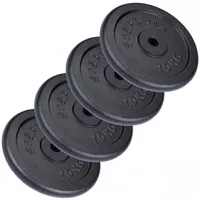 ScSPORTS® Hantelscheiben Set, Hantelgewichte, Fitness Scheiben, Gussscheiben, Gewichte,