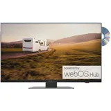 Reflexion LDDX22iBT_Black Smart TV mit int. DVD-Laufwerk für Caravan 12/24/230 Volt - schwarz