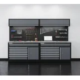 feistos Werkstattschrank Edelstahl schwarz